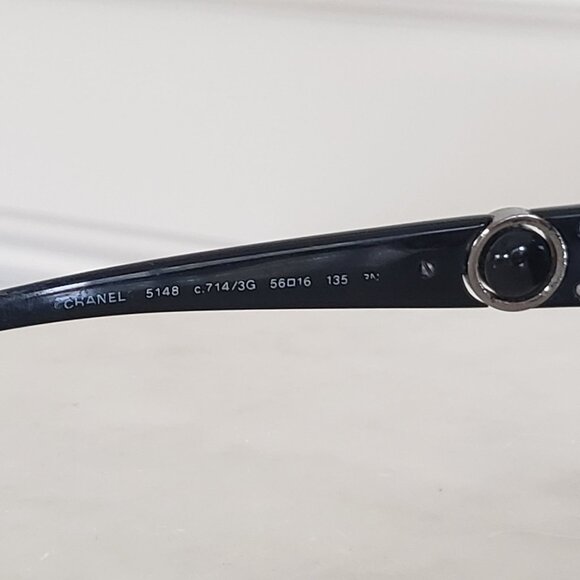 Authentic Vintage Chanel Oversized Iconic Double C Butterfly Sunglasses W/ Case - Picture 14 of 16